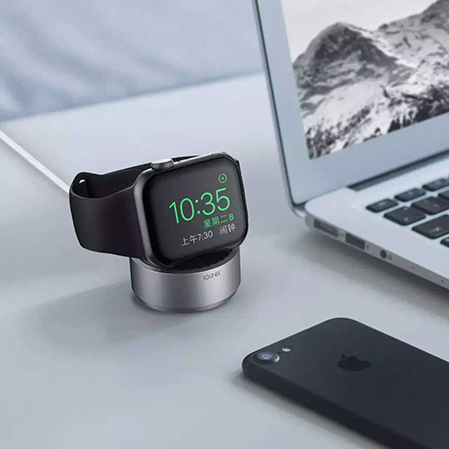 IQUNIX Candy Wireless Charger Base for Apple Watch Black